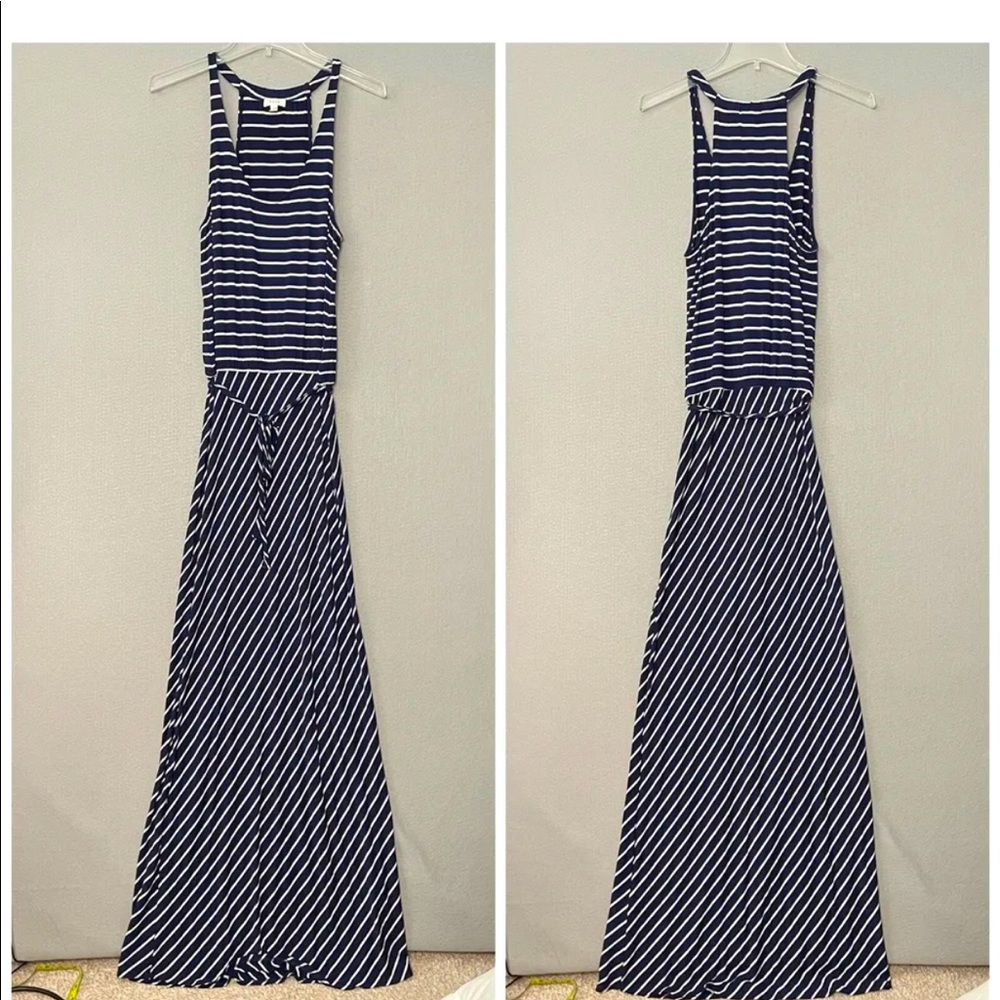 Soft by Joie striped blue maxi